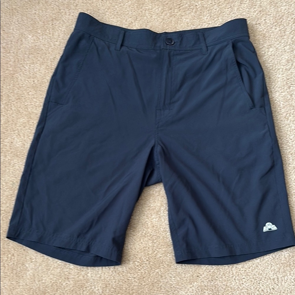 Blue Athletic Shorts with Minimalist Design